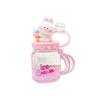 Ice Cream Floating Oil Liquid Keyring Quicksand Bottle Oil Liquid Keychain  Girl Gift