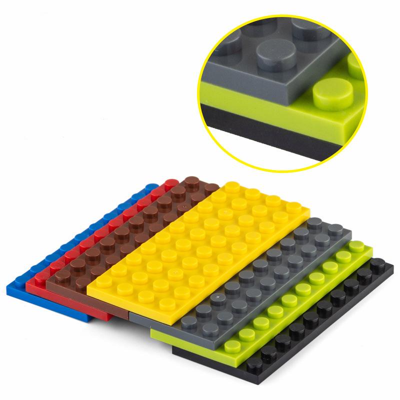 Non-Toxic 10Pcs Small Particle 3030 4X10 Plate Brick Building Blocks Parts Diy Building Block Compatible With Creative Gift Castle Toys