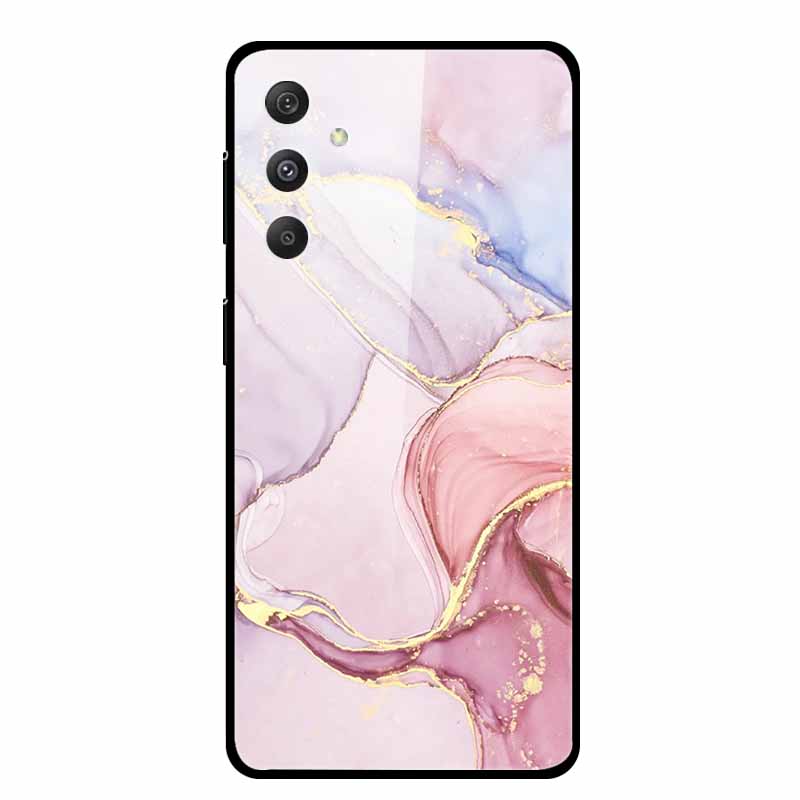 For Samsung Galaxy M54 M34 M14 Case Luxury Tempered Glass Back Cover Hard Case Samsung Galaxy M 54 Capa Fundas Coque Colorful