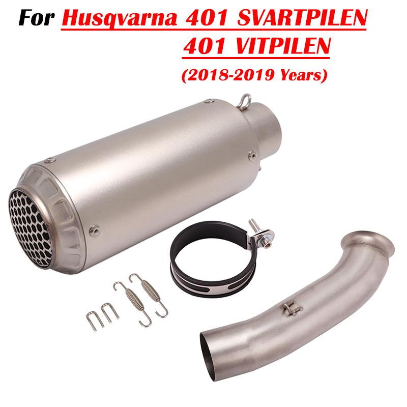 Für Husqvarna 401 SVARTPILEN 401 VITPILEN 250 2018 19 2020 2021 2022 Motorrad Auspuff Escape Modifizieren Mit Mittelrohr Schalldämpfer