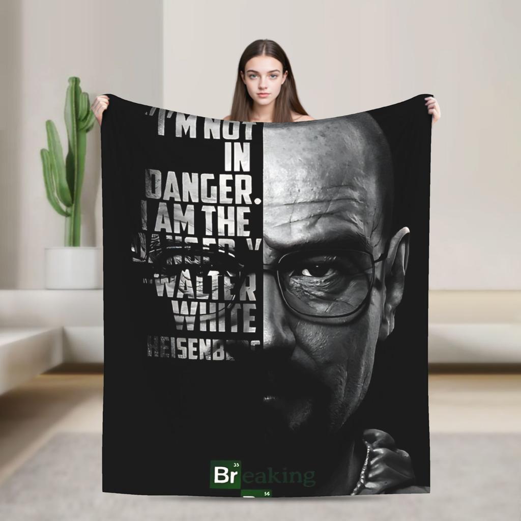 Heinsenberg Walter White Bb Blanket Warm Plush Throw Blanket For Couch Chair Sofa Bed Decorative Flannel Bedspread Bed Cover