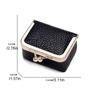Genuine Leather Kiss Lock Coin Purse Solid Color Small Item Bag Leather Jewelry Bag  Earrings