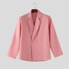 INCERUN Men Lapel Neck Long Sleeve One Buttons Casual Loose Thin Blazer Coats