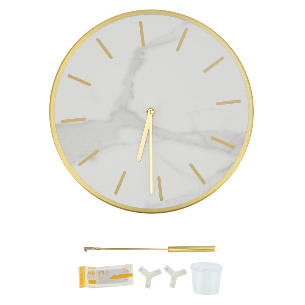 Moderne Wanduhr mit großem Pendel Runde Stille Hängeuhr für Zuhause Bar Cafés