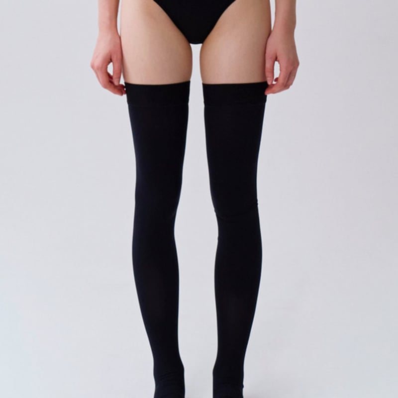 

GLAM MOMENT Медицинский трикотаж с открытым носком, высокой компрессии Black S