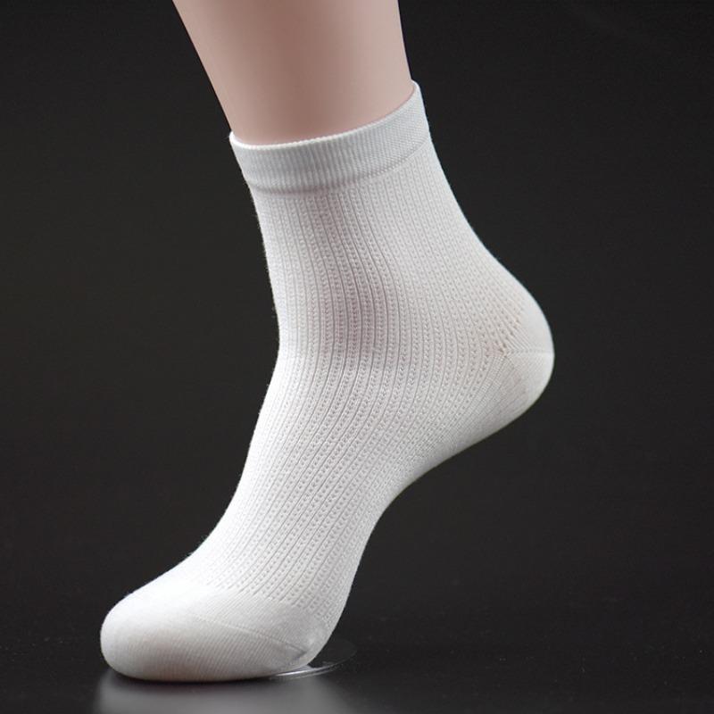 5 Pairs of Gift Box Socks Men's Socks Mercerised Cotton Solid Colour Men's Gentleman Business Socks Autumn and Winter Leisure Breathable Mid-calf