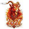 Static Glass Window Clings Chinese New Year Sticker, 2027 Goat Clings, Lunar of Sheep Decals Reusable Xmas Decor for Home Shop Decoration Holiday