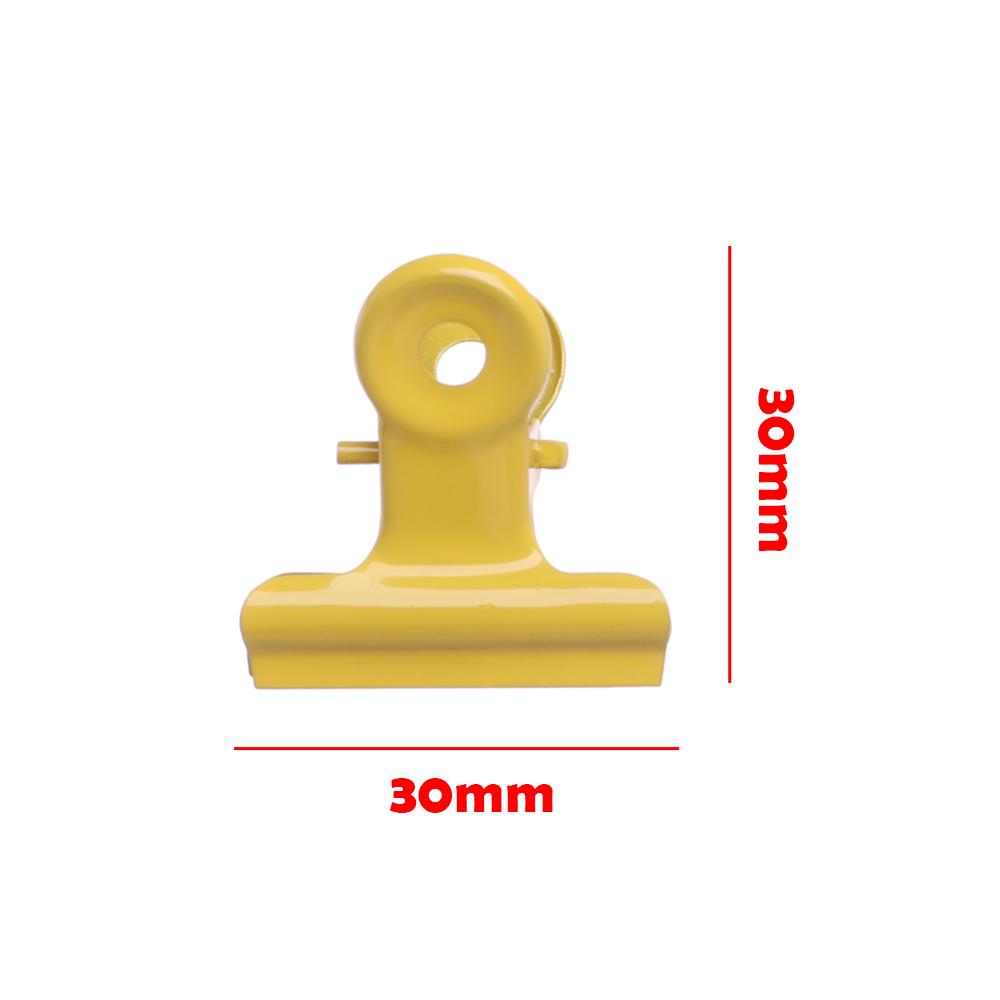 5PCS Cute Metal Clip Candly Color Metal Binder Clips Notebook Letter Paper Clip Office Clip