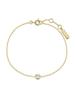 Gold Just You Solitaire 925 Silver Bracelet B071-02G.
