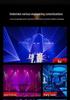 Bee Eye Six-Armed Rotating Laser Stage Light for Indoor Ambiance