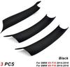 1 Set Car Interior Door Side Handle Armrest Pull Trim Carbon Fibre Black Accessories For BMW X5 F15 X6 F16 2014-2018 LHD RHD