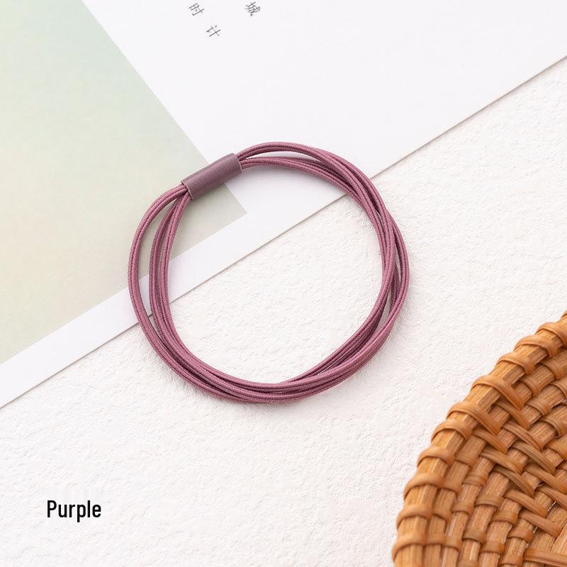 Korean Style High-Elastic Seamless Hair Tie for Ponytails
