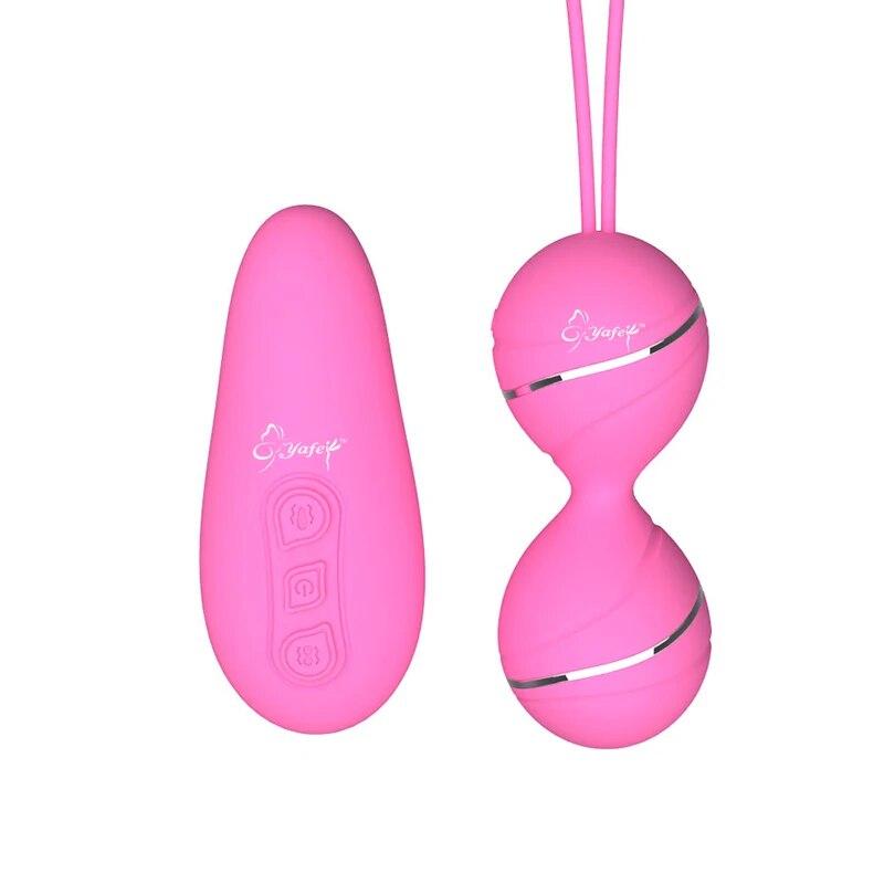 Kegel-Ball mit Fernbedienung und 7 Geschwindigkeiten, Vaginal-Enge-Übung, vibrierende Eier, Geisha-Ball, Ben-Wa-Bälle, Doppelvibrator, Sexspielzeug für Frauen