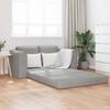 Grey Sleeper Sofa 148 X 71 X 83 Cm Velvet