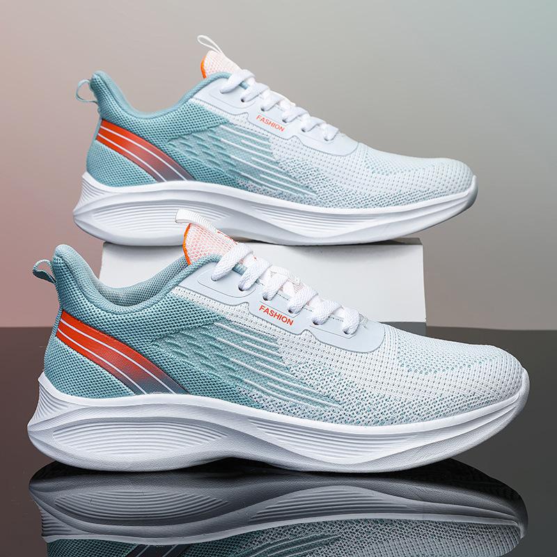 Mesh shoes summer breathable lightweight shoes large size fly-woven mesh youth sports shoes middle school students running shoes