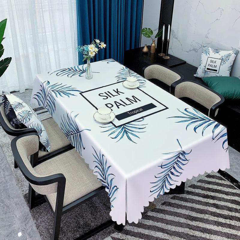 Față de masă în stil minimalist, artă din țesătură, impermeabilă, rezistentă la ulei, lavabilă, măsuță de cafea de uz casnic Față de masă dreptunghiulară