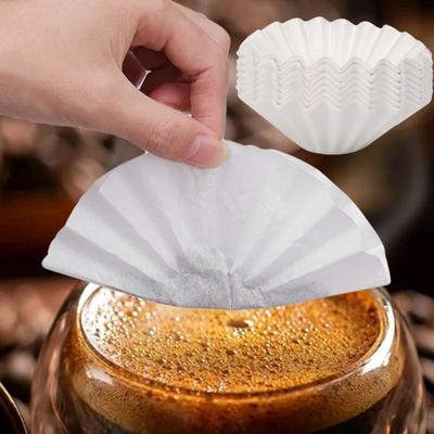 50/200 listů bílých kávových filtrů, servírovací papír pro kávovar, 15cm bílý filtrační papír, kelímek na dort, miska na kávu
