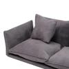 Miniature Dollhouse Sofa Couch 1:12 Scale Mini Furniture Toy Model with Pillow