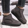 New Men Boots High Quality Winter Fur Keep Warm Ankle Snow Boots Men Winter Rubber Work Boots Men Sneakers Boots Big Size 39-45