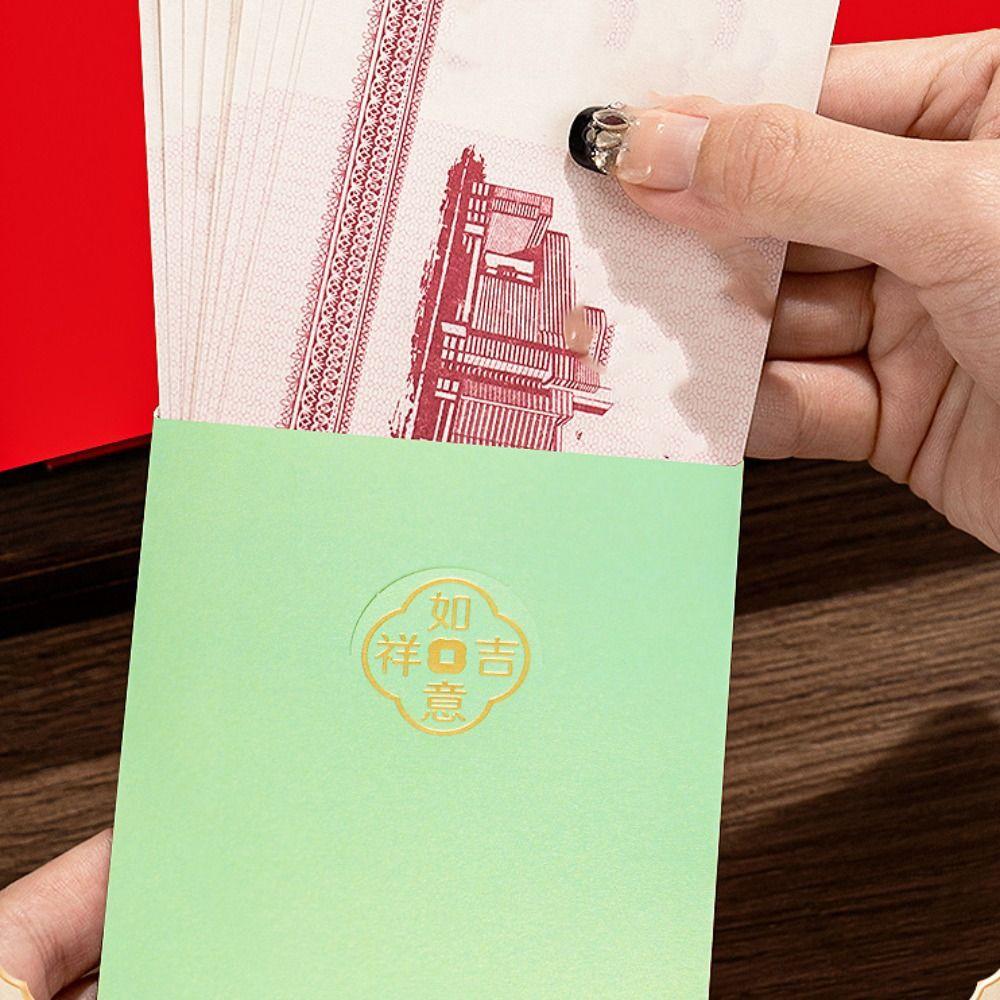 6pcs Colorful Red Envelope Mixed Pattern Hongbao Festival Supplies Money Bag  Spring Festival