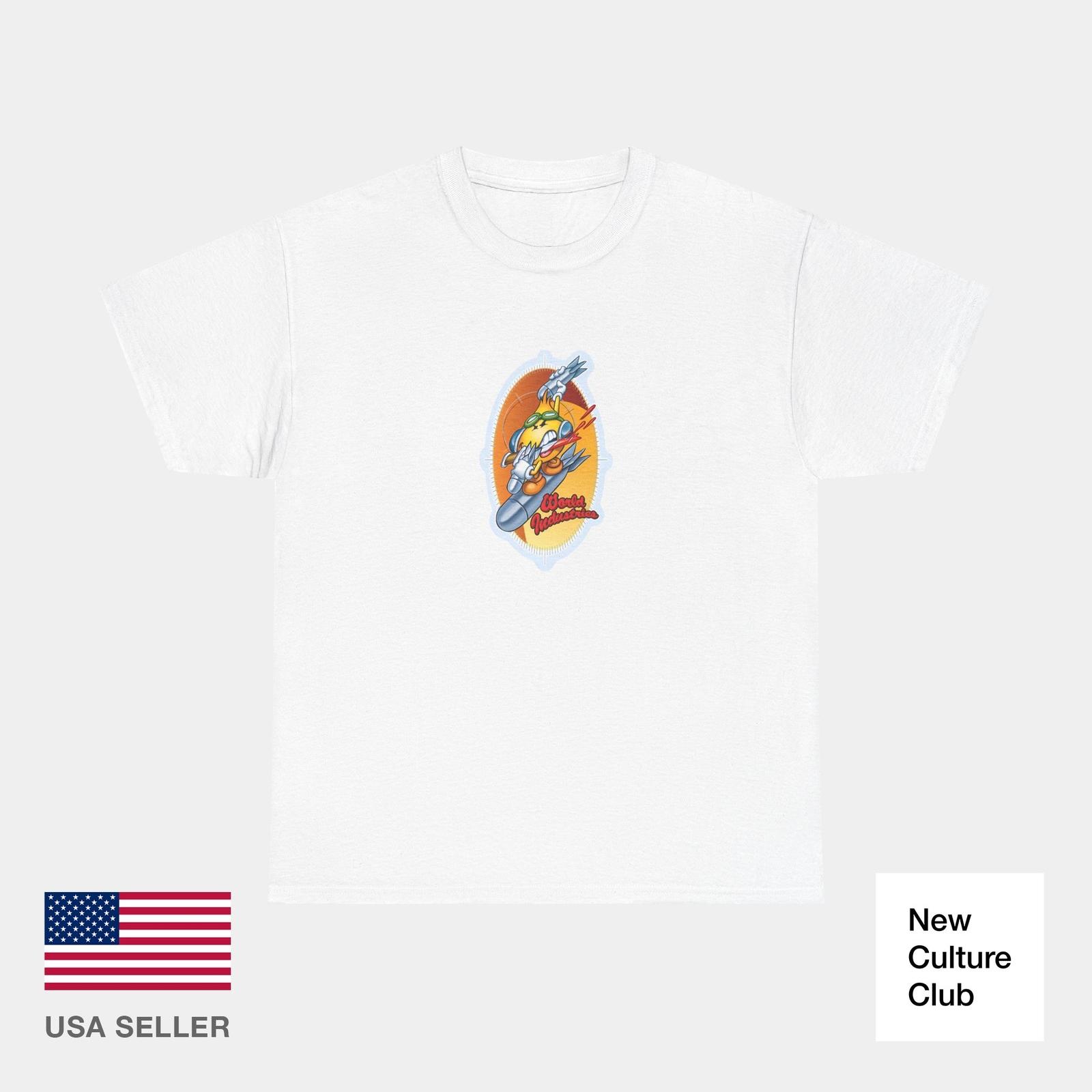 Bomber Flame Boy World Industries 2000s Skateboard Vintage Classic TShirt Print S разноцветный