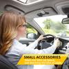 2 Packs Sunglasses Holders for Car Visor Magnetic Leather Sunglasses Holder and Ticket Card Clip Car Visor Accessories