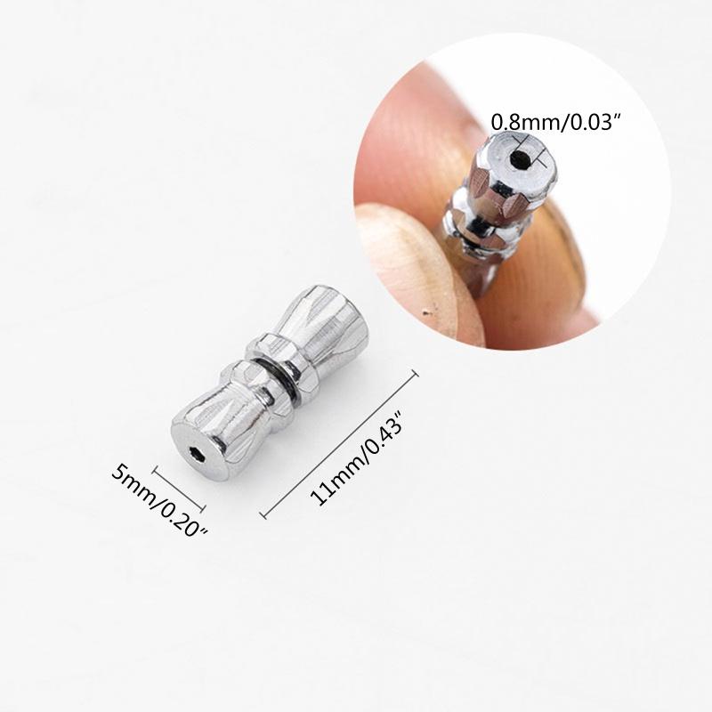 10 adet Varil Vida Klipsler 4.33 inç Uzunluk Gümüş Renk Vida Büküm Toka DIY Kolye Bilezik Takı Yapımı