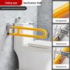 Wall-Mounted Folding Toilet Handrail for Elderly - ABS Stainless Steel