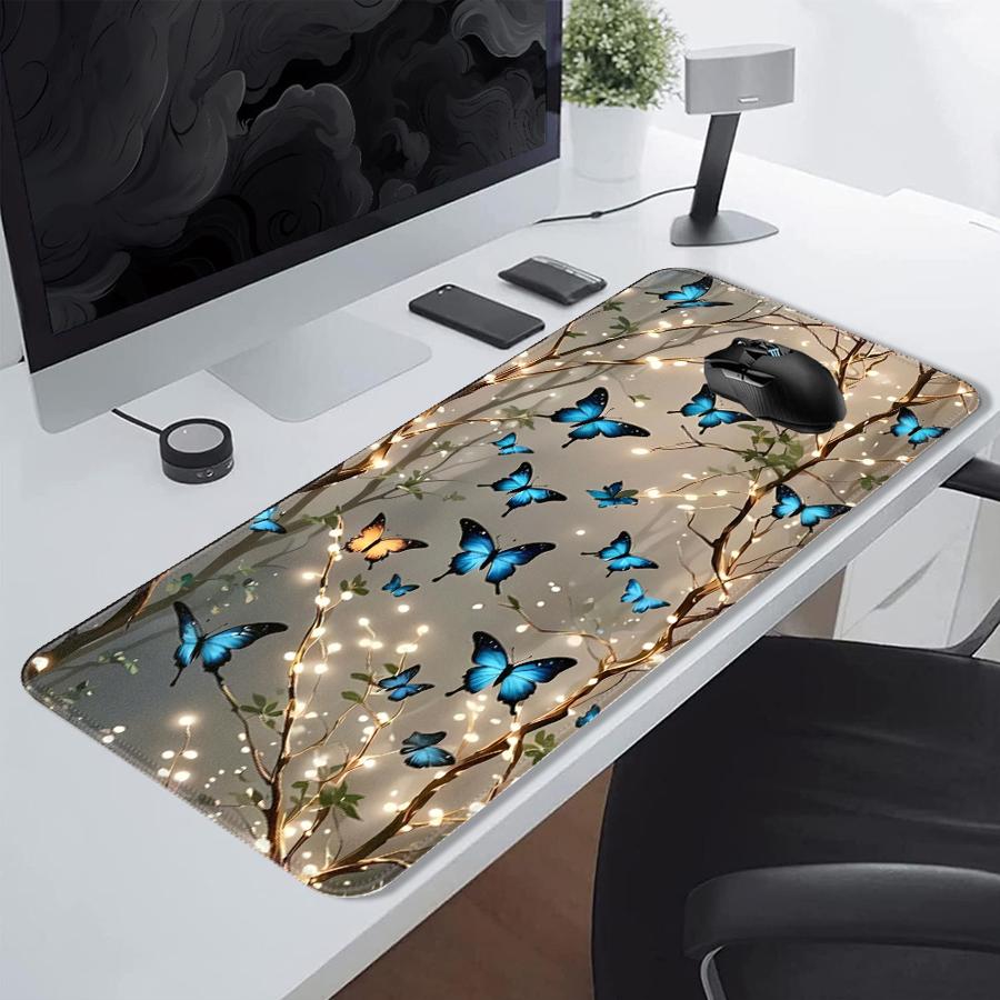 Cartoon Butterfly Anti slip Mouse Pad Keyboard Mouse Pad Desk accessories Computer Laptop Pad Game Console Pad office Pad 220x180x2mm