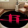 Rockets Team Art Round mat, Anti-slip Circle Carpet Chair rug For livingroom,Bedroom, doormat home decor Gift Christmas Gifts