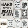 Famous Quotes Metal Tin Signs Plaque Wall Decoration Vintage Art Posters Iron Painting for Man Cave Home Cafe Garden Club Bar