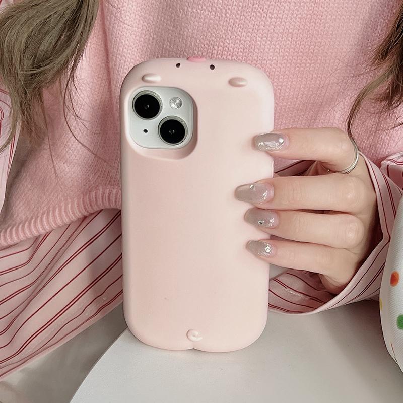 Cute 3D Pink Pig Soft Silicone Case For For Iphone 16 17 Pro Max 1 14 13 12 Pro Max Cartoon Piggy Phone Cover