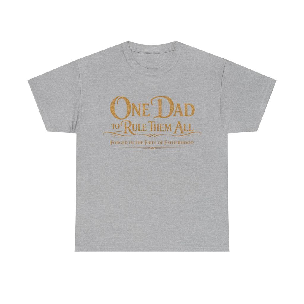 A Dad Rules The World Tshirt Fantasy Fathers Day Tshirt Summer Casual Fashion Loose And Textured Top