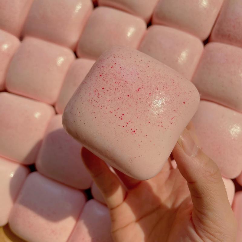 1Pcs Slow Rising Grilled Rice Cake Slow Rebound Squeeze Toys Cheese Cake Bread Squishy Toy Stress Release Hand Relax Toy Gift