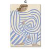 Abstract Stripe Girl Line Minimalist Wall Art Canvas Painting Nordic Posters And Prints Wall Picture For Living Room Home Decor