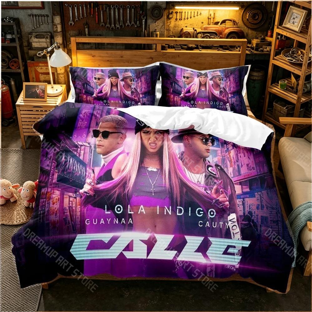 3D Printed Lola Fashion Indigo Singer Bedding Set for Boys Girls Duvet Cover Pillowcase Twin Queen King Full Single Double Sizes