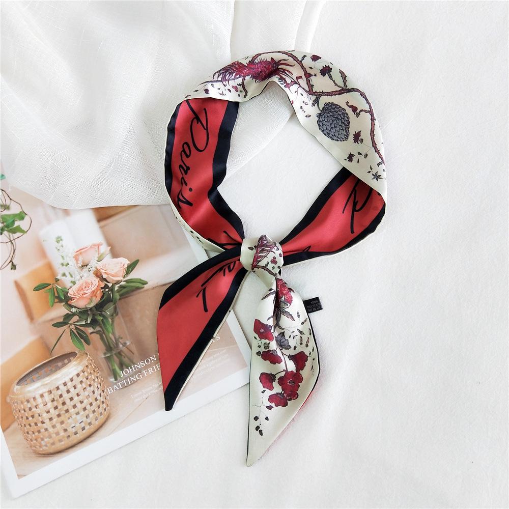 New Scarves Silk Scarves Women'S Spring And Autumn Season Long Decorative Professional Scarves Summer Thin Styles Paired With Shirts Stylish