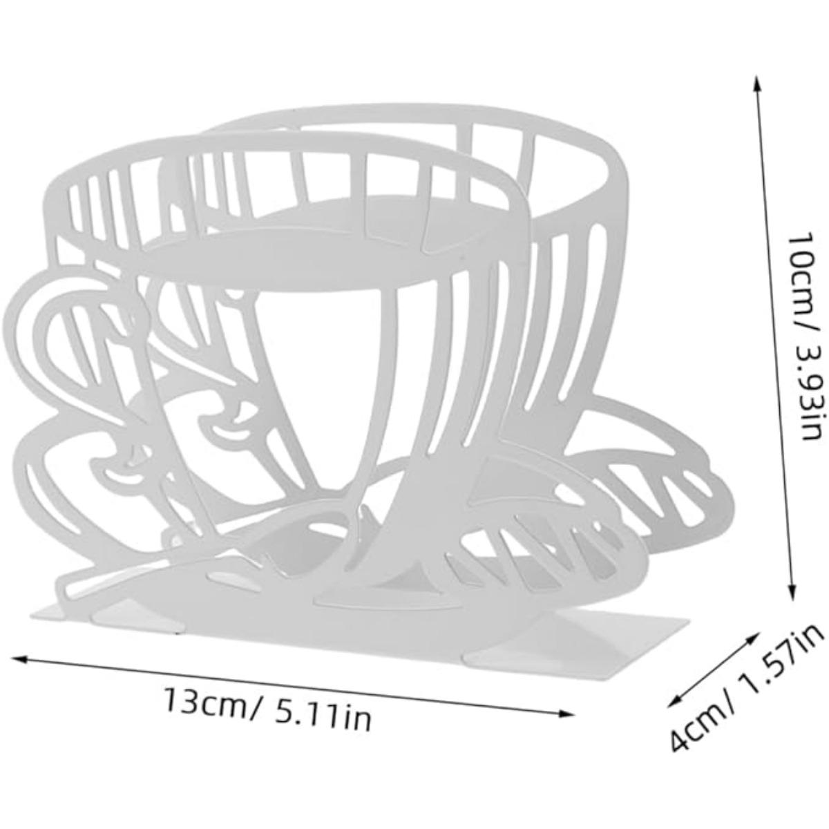 

Подставка для бумажных салфеток Coffee House Restaurant Décor для кухонных столов и столешниц | Черная оцинкованная подставка для салфеток белый