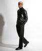 Seuteulaikeu Elegant Pintuck Trousers (Black)