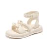 Girls Sandals 2025 Summer New Children's Fashion Pearl Princess Shoes Girls Roman Sandals Foreign Beach Shoes
