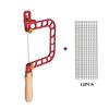 Seghetto da traforo Lavorazione del legno Disegno Sega a filo Telaio in lega di alluminio Sega curva con filo diamantato per Ceramica Erba Legno Taglio Accurato