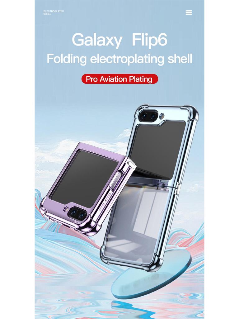 Samsung Galaxy Z Flip7 Transparentes Anti-Drop Schutz-Handyhülle