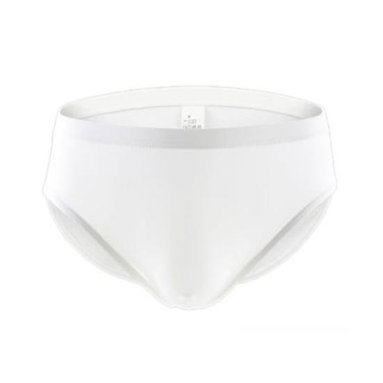 U Convex Solid Color Breathable Man Briefs Ice Silk Low-Waist Male Underwear for Inside Wear