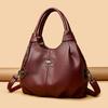 Ladies' Handbag, Soft Leather Single-shoulder Bag for Women, Retro Large-capacity Mom Bag Casually