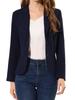 Allegra K Women's Navy Blue Suit Blazer, Stretch, for Business, Commuting, and Office Use, Size M