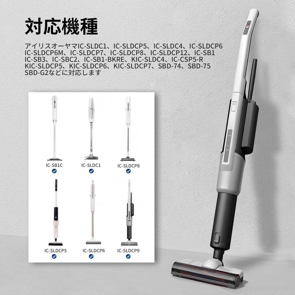 Iris Ohyama Vacuum Cleaner Paper Packs FDPAG1414 for Stick Vacuum Antibacterial and for and (25-Pack) Cleaners, Odor-Resistant, Consumables, IC-SLDC1,