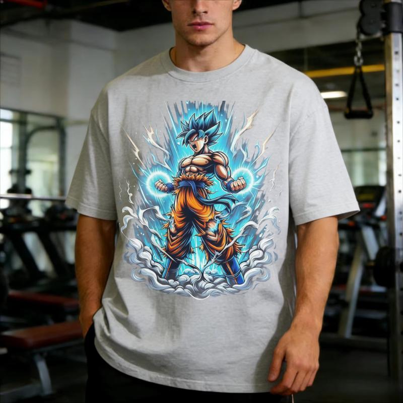 2026 Summer Hot Sale Dragon Ball Super Goku Super Saiyan Blue Family Matching TShirt Anime Gym Workout Tee for Men Women Kids