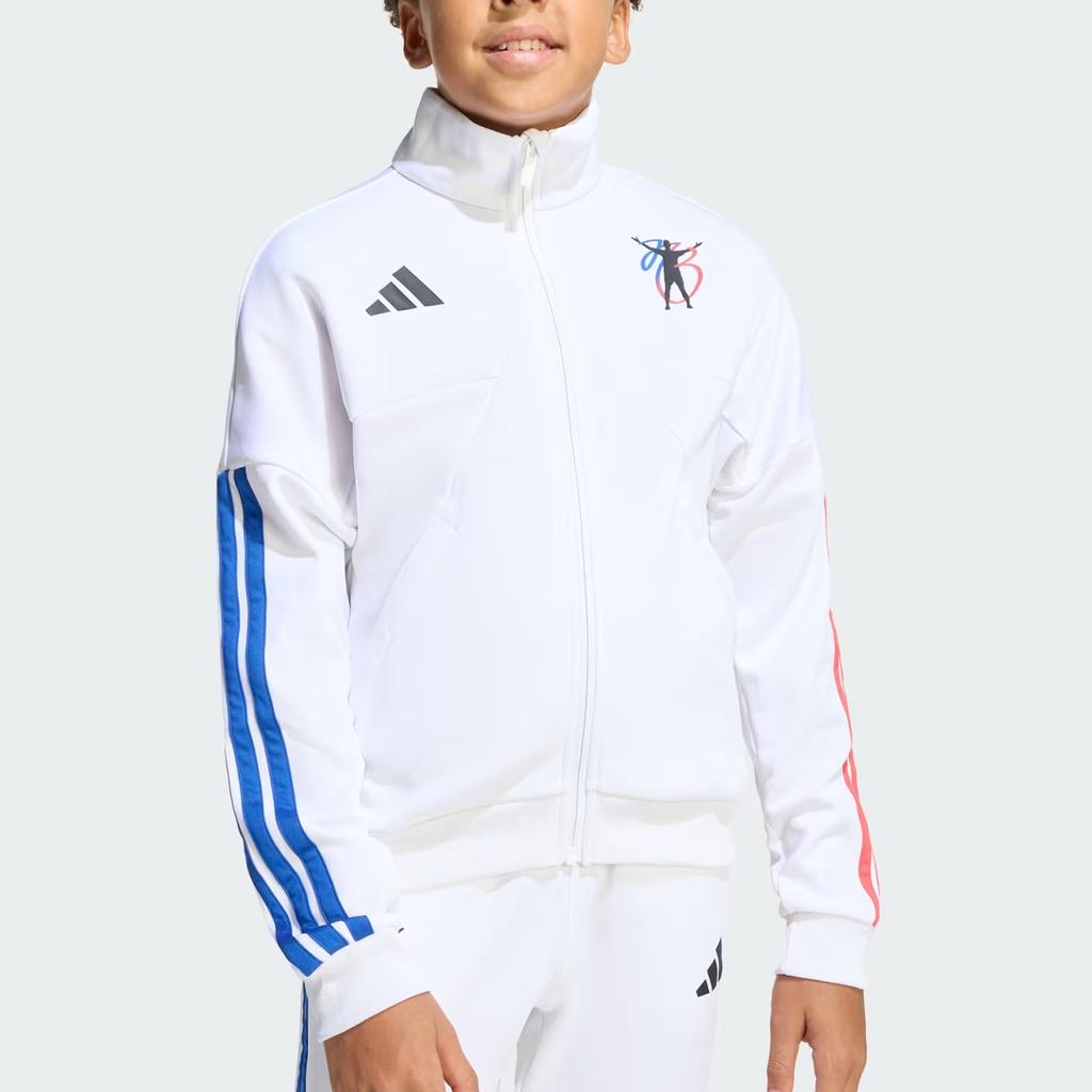 adidas Jude Bellingham Training Tracktop Knitted Stand Collar Sports Zip Long Sleeve Kids Tops KD8941