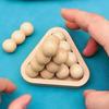 Toys Educational Creative Pyramid 3D Wooden Brain Teaser Puzzle Fun Difficult Problem Solving For Adults Kids Children