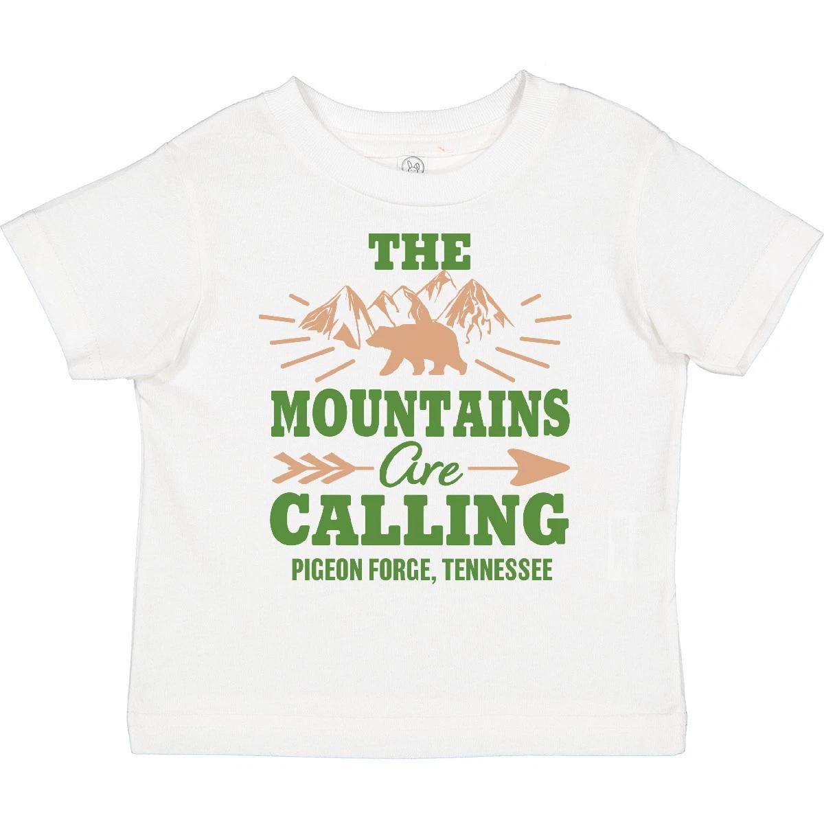 Inktastic Pigeon Forge Tennessee The Mountains Are Calling Toddler T-Shirt State 150